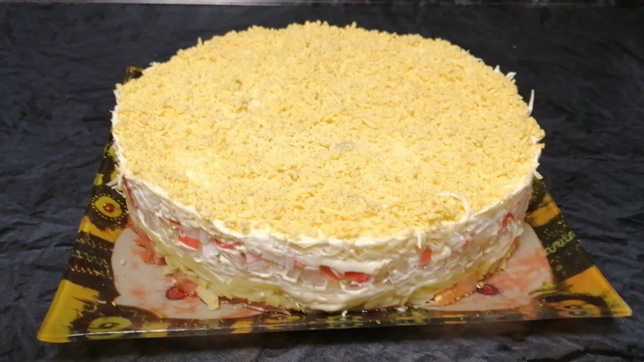 Салат с красной рыбой смотреть онлайн