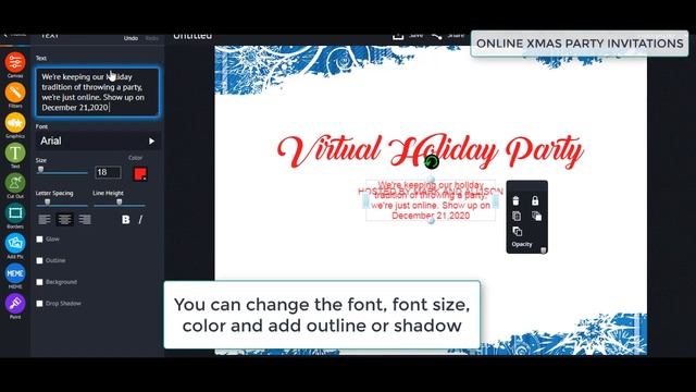 piZap's Quick Photo Editing Tutorial: Online Xmas Party Invitations смотреть онлайн