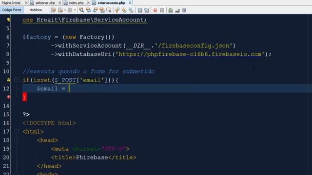 [PHP + FIREBASE] - Parte 4 - Authentication: criar novos usuários смотреть онлайн