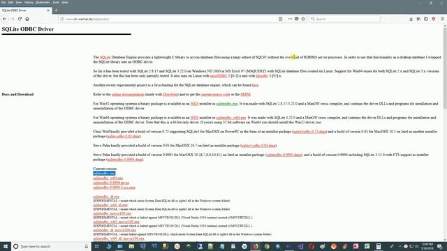 SQLite - Download and install ODBC drivers for SQLite database смотреть онлайн
