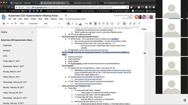 Kubernetes SIG Storage - CSI Implementation Workgroup 20180309 смотреть онлайн