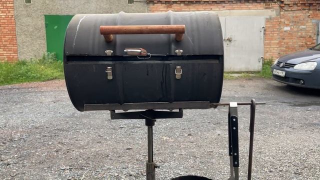 Мангал - барбекю из бочки своими руками