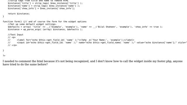 Wordpress: custom widget on the footer (2 Solutions!!) смотреть онлайн