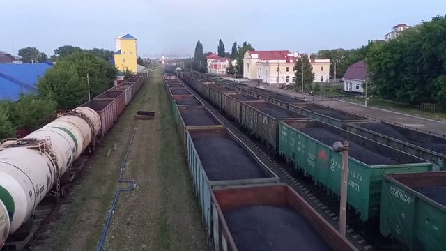2тэ25км-436 с грузовым поездом на ст.туймазы смотреть онлайн