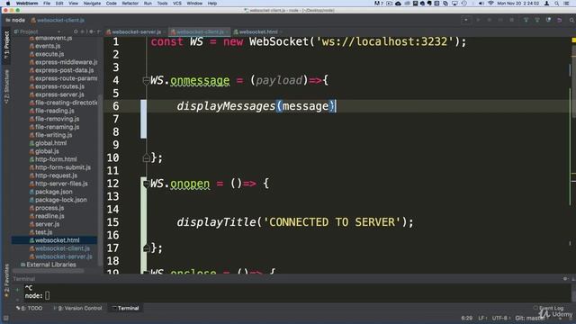 Communication with all clients . The exciting World of Websockets - Small Chat App. Node JS смотреть онлайн