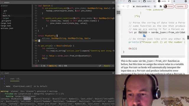 Experiments - Rust Serde Deserialize to struct смотреть онлайн