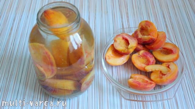 КОМПОТ ИЗ ПЕРСИКОВ НА ЗИМУ, простой рецепт без стерилизации смотреть онлайн