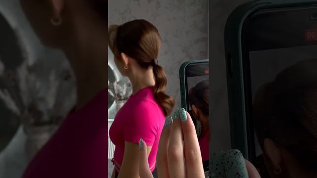 Хвост с легкой волной ? #причёска #прически #хвост #прическившколу смотреть онлайн