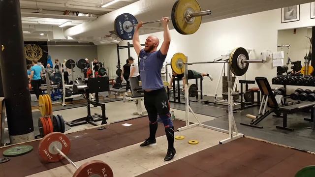 OHP 91 kg (200 lbs!) x 1 PR смотреть онлайн