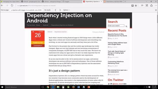 Dependency Injection for Android - Development, Programing and Delivery Tools HLessJon смотреть онлайн