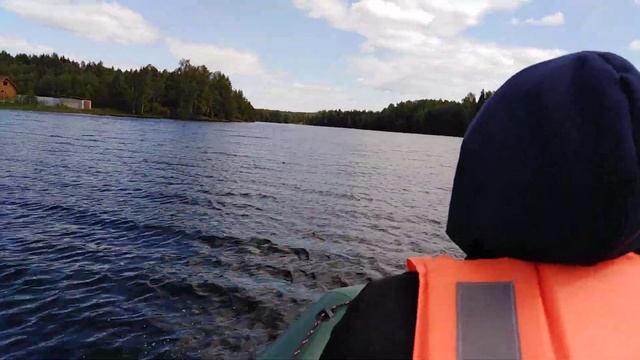Лодка ПВХ Тайга 320СК и мотор Гладиатор 9.8л.с. Покатушки по реке смотреть онлайн