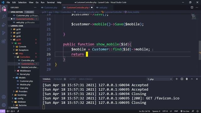 One to One Relationship in Laravel (Hindi) смотреть онлайн