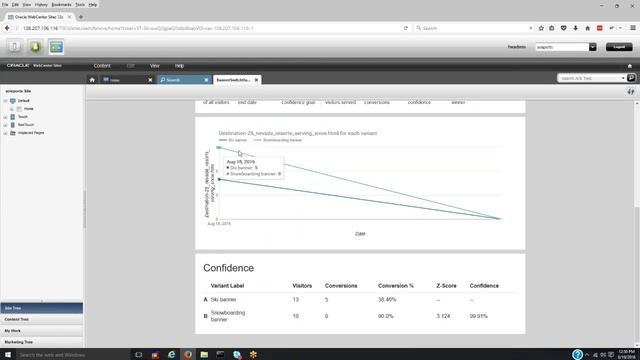Oracle WebCenter Sites A/B Testing: Reporting & Promoting смотреть онлайн