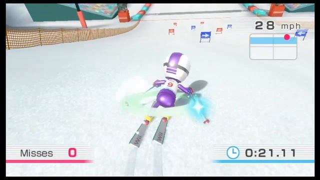 Wii Fit Plus - Ski Slalom - Beginner (4 Stars) смотреть онлайн
