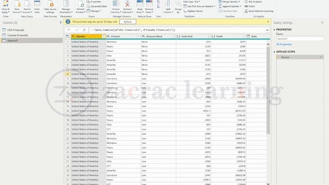 How to use Append Queries in Power BI Query смотреть онлайн