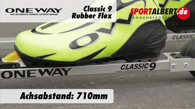 Rollski / Skiroller: One Way Classic 9 Rubber Flex 2013/2014 Von Www.sportalbert.de