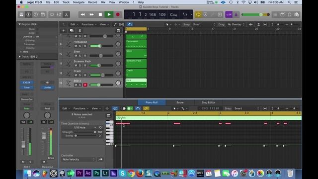How to make a Suicide Boys type beat in Logic Pro X | Beat Maker Tutorials смотреть онлайн