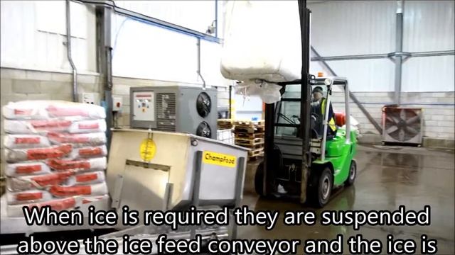 UBE3.500-2 Granular Flake Ice Machine for an Agricultural Processor смотреть онлайн