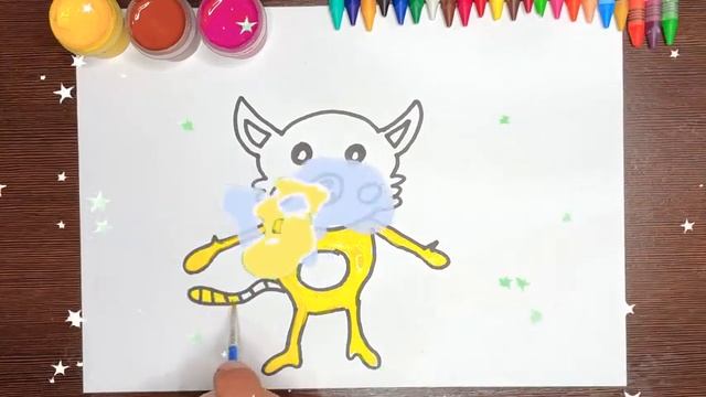 Простое рисование для детей - how to draw - drawing - раскрашиваем вместе смотреть онлайн