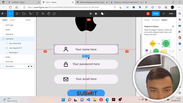 How to create LOG IN TEMPLATE in Figma! смотреть онлайн