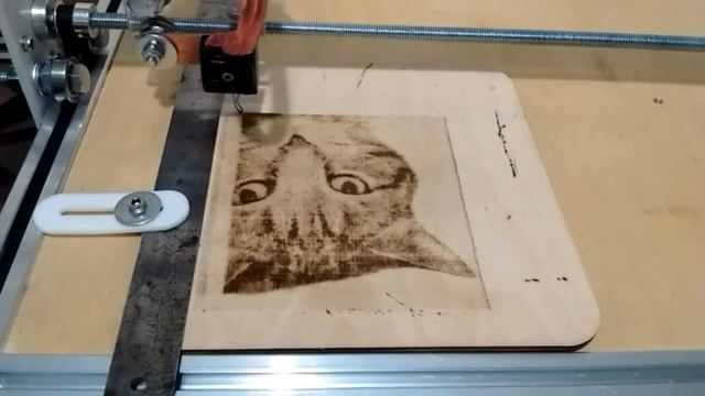 Выжигание на новом пиропринтере. Заказчик доволен:) смотреть онлайн