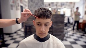 Стрижка Кроп. Укладка Матовой Пастой