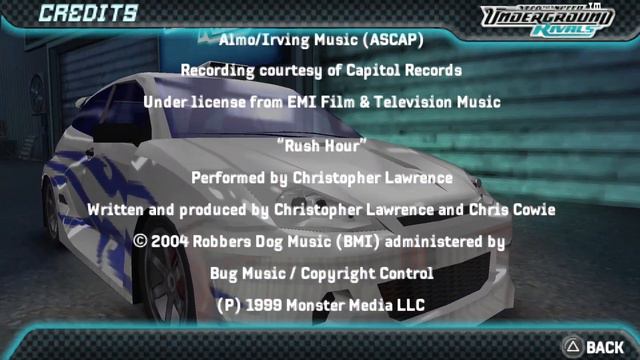Need for Speed: Underground Rivals (PSP) - Credits смотреть онлайн