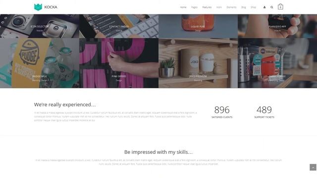 Kocka - Flexible and Powerful WordPress Theme смотреть онлайн