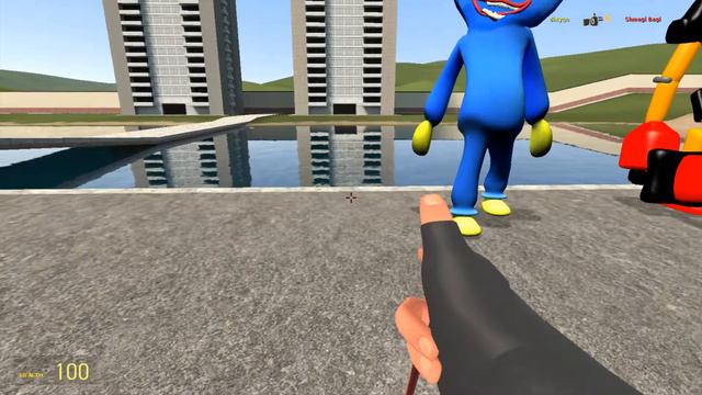 All 3Ds are knocked down with one kick in Garry Mod! #1 смотреть онлайн