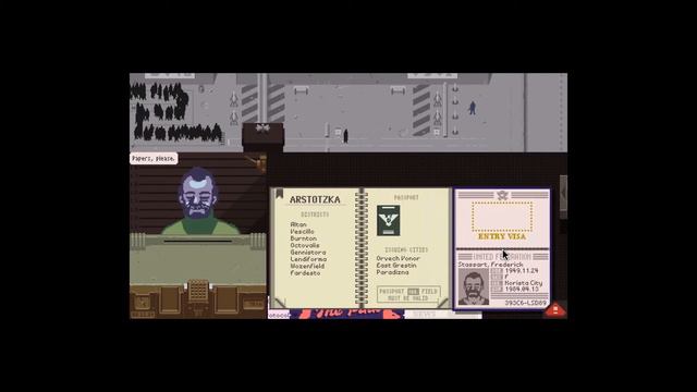 GET OUT OF MY LINE! | papers please #1 смотреть онлайн