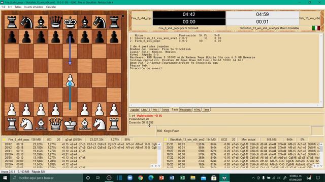 Stockfish 13 Vs Fire 8 | Best Chess engines for Computer (PC) | Tournament | + Analysis on PNG | TS смотреть онлайн