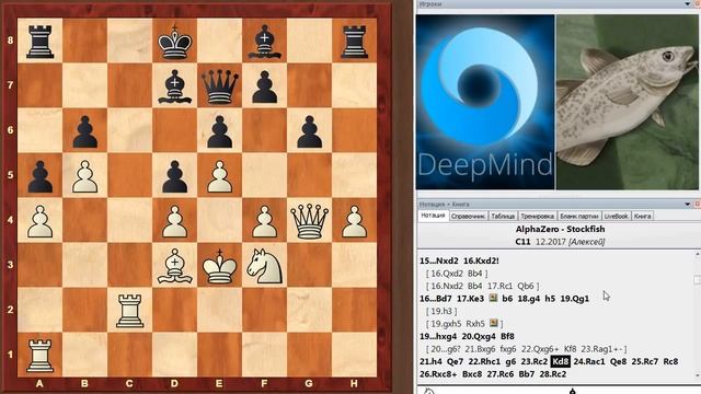 AlphaZero - Stockfish: ФАНТАСТИЧЕСКАЯ ПАРТИЯ во французской защите!