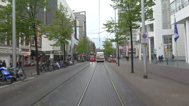 Нидерланды гаага трамвайная линия 9 маршрут Vrederust - Scheveningen (2x Speed)