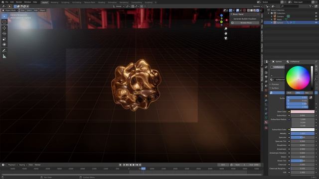 Blender Tutorial: Free Bubble Music Visualization Addon смотреть онлайн