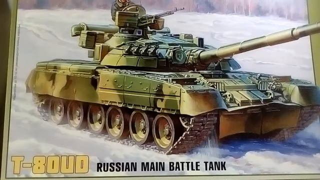 Танк Т 80 УД в 35 масштабе от фирмы звезда. смотреть онлайн
