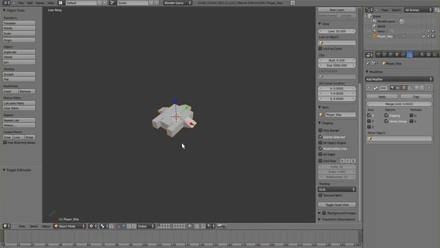 Space Ship-Game (BGE) Part 1 - Project Setup and basic Model with physics Timelapse смотреть онлайн