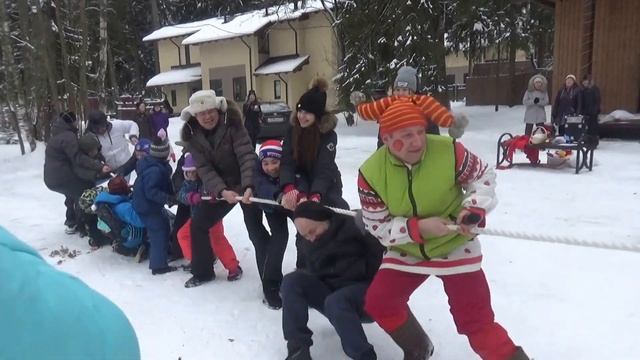 Масленица 26.02.2017 - "Перетягивание каната" смотреть онлайн