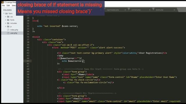 Parse error: Syntax error unexpected end of file.....//Easy Solution/ #xampp #syntaxerror смотреть онлайн