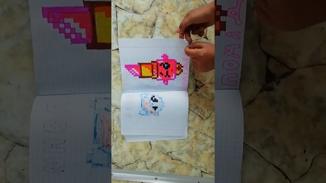 Обзор моих рисунков по клеточкам/ часть 1 смотреть онлайн