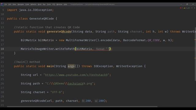 How To Generate Quick Response (QR) Code Using Java | ZXing library смотреть онлайн