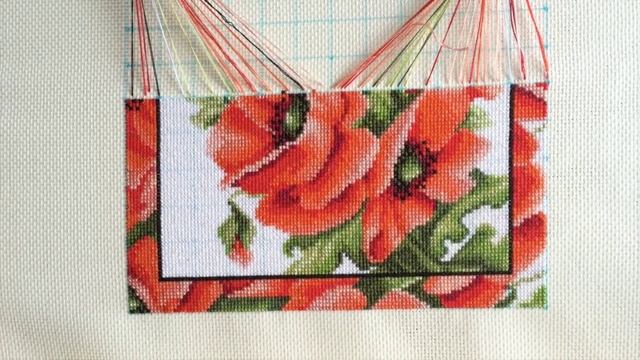 Вышивка крестиком. "Маки" и "Семья панд" четвертый отчет смотреть онлайн