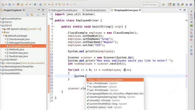 Pima Community College CIS 131 Classes and Objects смотреть онлайн