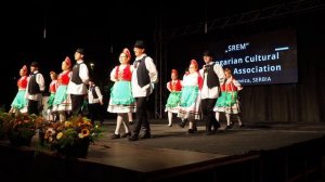 Чардаш народный танец. Венгерская культурно-художественная Ассоциация "Срем"- Csárdás Hungarian fol