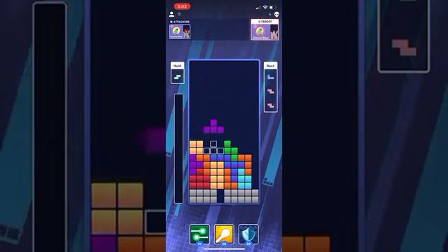 Playing Tetris Battle Royale! Intense Game! смотреть онлайн
