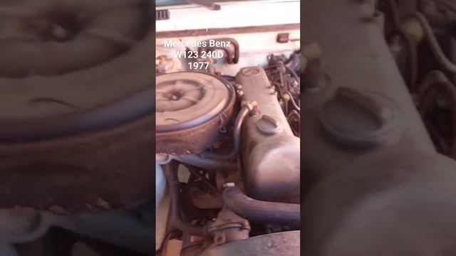 Mercedes Benz W123 240D Motor Sesi.