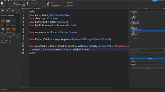 Roblox studio - Camera shake when damage tutorial (2022) смотреть онлайн