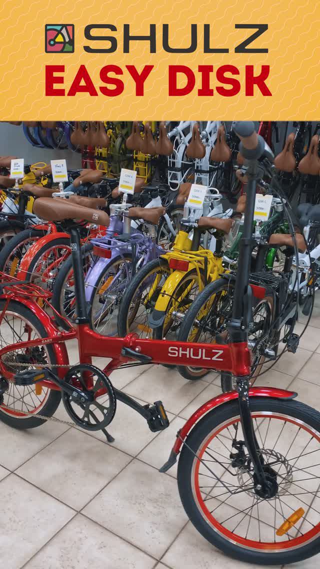 Яркий складной велосипед Shulz Easy Disk (2024) 20'' | 8 скоростей и дисковые тормоза. Вес 13,8 кг смотреть онлайн