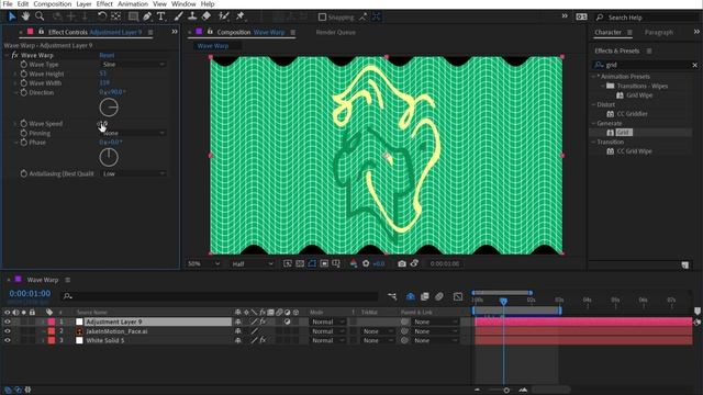 Wave Warp | Effects of After Effects смотреть онлайн