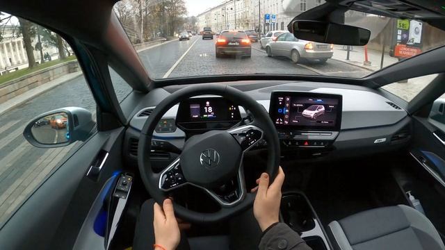 NEW 2021 Volkswagen ID.3 Max 170HP - POV Test Drive. LT Car of the Year 2021 WINNER! смотреть онлайн
