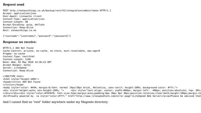 Magento: Magento 2.2.3 API retuning HTML code while integration between Magento 2.2.3 & Linnworks смотреть онлайн